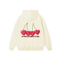 Nude Project “Cherry Logo Hoodie Marshmallow”