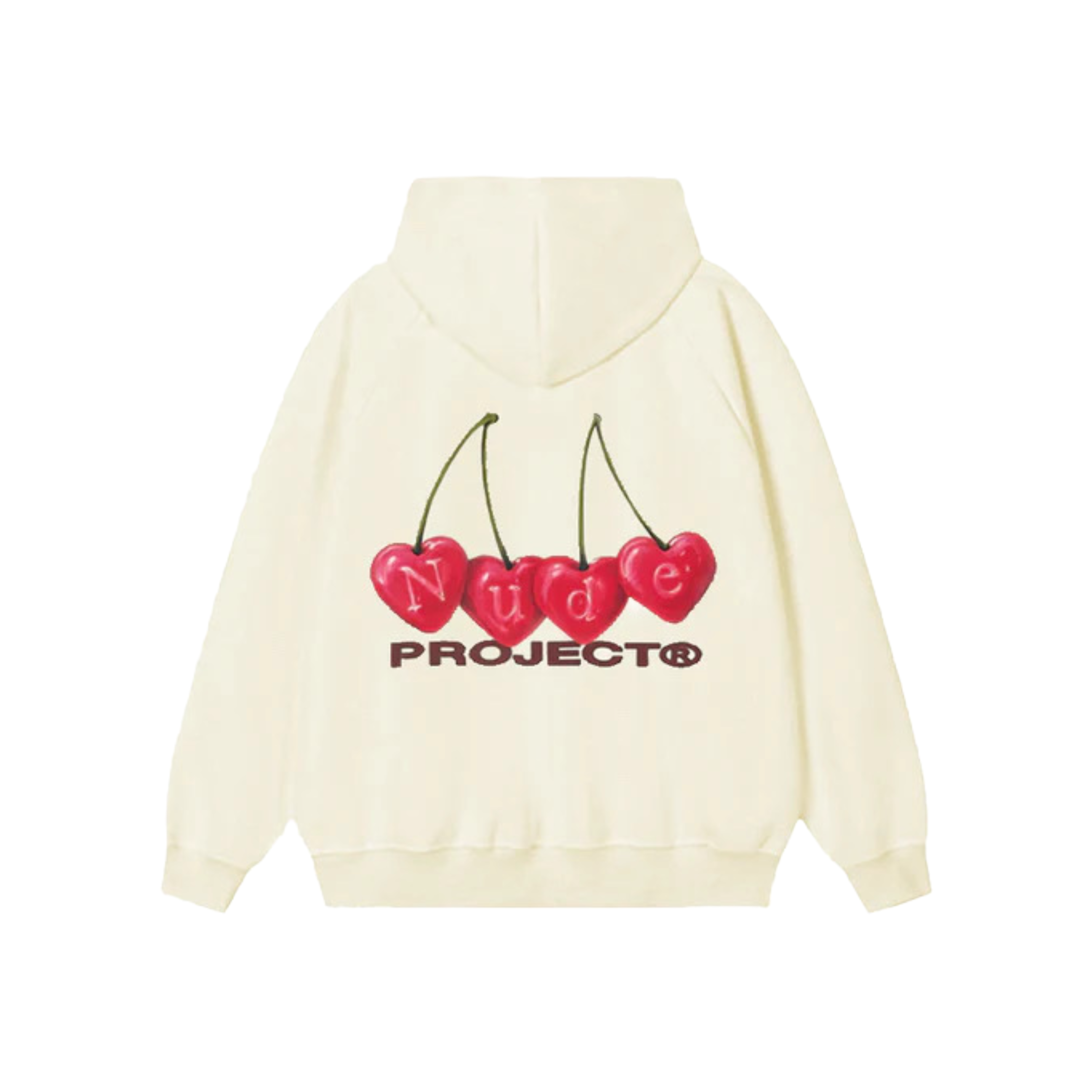 Nude Project “Cherry Logo Hoodie Marshmallow”